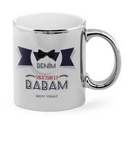 Babalar Gününe Özel Benim Yakışıklı Babam Krom Kupa Bardak  1