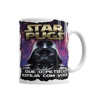 Star Pugs Köpek Kupa Bardak Porselen