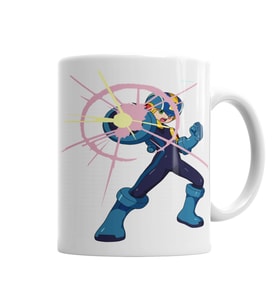 Megaman Anime Kupa Bardak Porselen