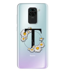 Papatya Harf Tasarım Süper Şeffaf Silikon Telefon Kılıfı Xiomai Redmi Note 9 T-H