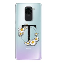 Papatya Harf Tasarım Süper Şeffaf Silikon Telefon Kılıfı Xiomai Redmi Note 9 T-H