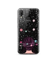 Space Girl Tasarım Süper Şeffaf Silikon Telefon Kılıfı Huawei P20 Lite 