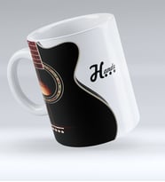 BK Gift Kişiye Özel Gitar Tasarımlı Kupa Bardak  7