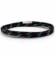 SİYAH YEŞİL DESEN PARACORD ÜÇ SIRA ERKEK BİLEKLİK BT532