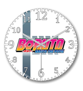 Boruto Duvar Saati Bombeli Gercek Cam