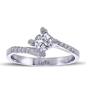Lova Toplam 0,55 Karat Pırlanta Tektaş Yüzük - 1070063