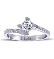 Lova Toplam 0,55 Karat Pırlanta Tektaş Yüzük - 1070063