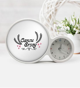 BK Gift Kişiye Özel Sevgililer Günü Saatli Sihirli Led Ayna Çerçeve  32