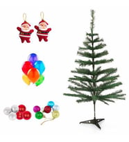 Yılbaşı Çam Ağacı Seti - Çam Süs Seti - Noel Paketi - Noel Baba Çam Ağacı (Karışık)