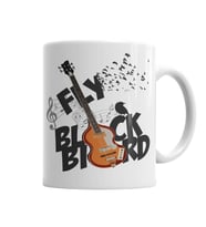 Bird Music Müzik Gitar Kupa Bardak Porselen