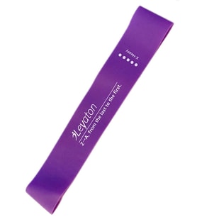 Latex Aerobik Band Sert Direnç Mor Renk Lab500