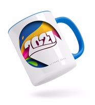BK Gift Kişiye Özel 2024 Mutlu Yıllar Mavi Kupa Bardak-10