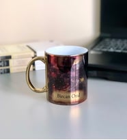 Kişiye Özel Uzay Tasarımlı Gold Kupa