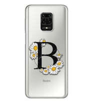 Papatya Harf Tasarım Süper Şeffaf Silikon Telefon Kılıfı Xiomai Redmi Note 9 Pro