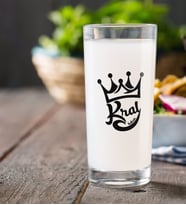 BK Gift Kişiye Özel Renkli Baskılı Kral Rakı Bardağı-1 (Beyaz)