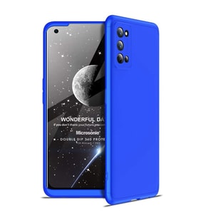 Microsonic Realme 7 Pro Kılıf Double Dip 360 Protective Mavi