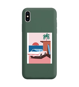 Koyu Yeşil Lansman Telefon Kılıfı Iphone X