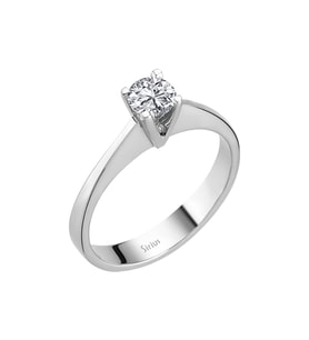 Sirius F Renk 0,47 Karat Pırlanta Tektaş Yüzük 0704R0184