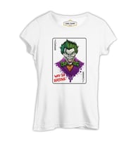 Joker - In Cards Beyaz Kadın Tshirt