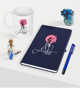 BK Gift Kişiye Özel Avukat Temalı Lacivert Defter Kalem Kupa Seti - 10 (Model 1)