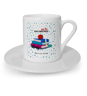 BK Gift Kişiye Özel En İyi Sınıf Öğretmeni Türk Kahvesi Fincanı  13