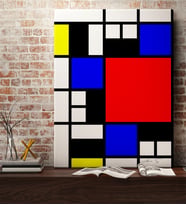 BK Gift Kişiye Özel Mondrian Kanvas Tablo (50x70cm.) 4