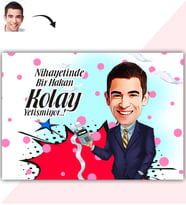 BK Gift Kişiye Özel Bay Muhasebeci Karikatür Baskılı Yaş Pasta İçin Yenilebilir Şekerli Kağıt  1(Sadece Kağıt)