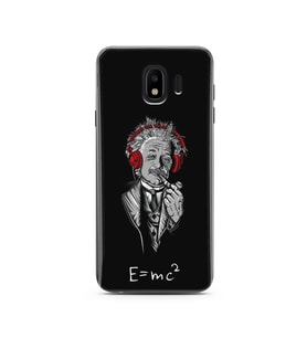 Einstein Tasarım Süper Şeffaf Silikon Telefon Kılıfı Samsung J4 (2018)