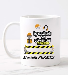 İş Sağlığı ve Güvenliği Uzmanı  Kupa (Beyaz)