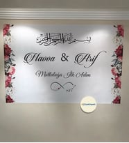 100x70cm Söz, Nişan, Kına Gecesi, Düğün İçin Kişiye Özel Branda Afiş Arka Fon