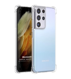 Microsonic Samsung Galaxy S21 Ultra Kılıf Shock Absorbing Şeffaf