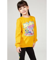 DeFacto Kız Çocuk Kral Şakir Lisanslı Sweatshirt M1791A619AU (Sarı)