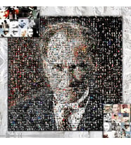 Atatürk Pazıl Atatürk Kanvas Tablo