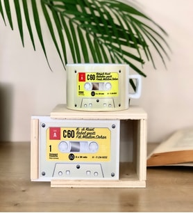 Kaset Tasarımlı Kutulu Kupa