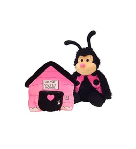 Happy Nappers - 2 in 1, Peluş Uğur Böceği ve Ev-Yastık Birarada..