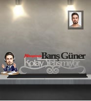 Kişiye Özel Spiker Karikatürlü Kolay Yetişmiyor Ahşap Biblo Bay-1