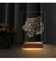 Kaplan 3d Çocuk Odası Gece Lambası Doğum Günü Hediyesi (Sarı)