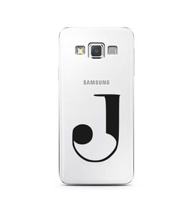 Samsung A3 (2015) Harf Tasarımlı Telefon Kılıfı J-Harfi 