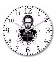 Dr House Music Duvar Saati Bombeli Gercek Cam