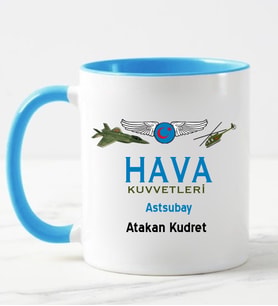 Hava Kuvvetleri Astsubay Kupa Bardağı Mavi
