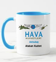 Hava Kuvvetleri Astsubay Kupa Bardağı Mavi