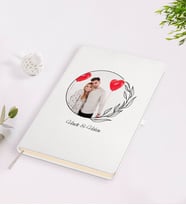 BK Gift Kişiye Özel Sevgililer Günü Temalı İsimli Fotoğraflı Beyaz Defter-25
