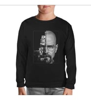 Breaking Bad - Who Knocks Walter White Siyah Çocuk Sweatshirt