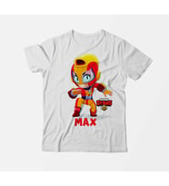 Brawl Stars Max Çocuk Beyaz Tişört