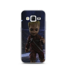 Baby Groot Tasarım Süper Şeffaf Silikon Telefon Kılıfı Samsung Core Prime