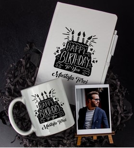 Kişiye Özel Defter Kalem Kupa Ve Fotoğraflık Seti 85796