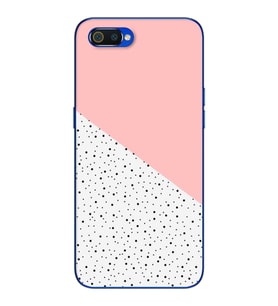 Pembe Puantiye Tasarımlı Süper Şeffaf Silikon Telefon Kılıfı Oppo Realmi C2
