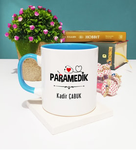 Paramedik Tasarımlı Kişiye Özel Paramedik Kupa Bardak Mavi
