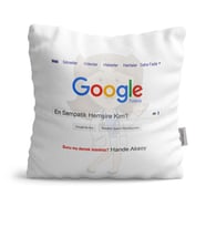 BK Gift Kişiye Özel Google En Sempatik Hemşire Beyaz  Yastık  1