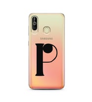 Samsung A60 Harf Tasarımlı Telefon Kılıfı P-Harfi 